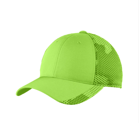 Green Neon Camo Hat