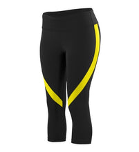 Load image into Gallery viewer, Black &amp; Yellow Yoga Pants