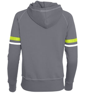 Grey/Lime Green striped